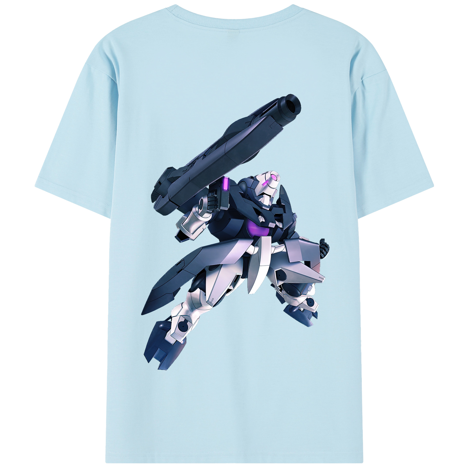（画像用） 機動戦士ガンダム Mobile Suit Gundam 綿100％半袖Tシャツ（背面プリント）